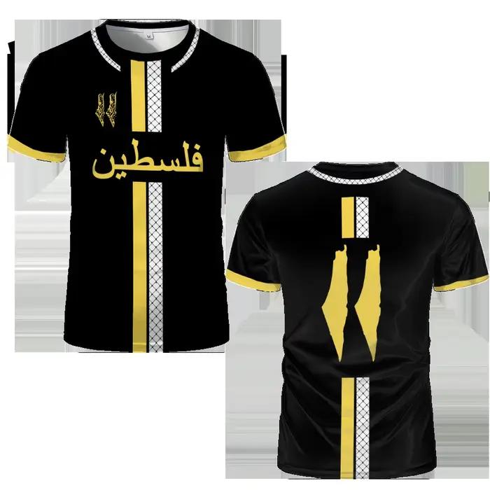 Maillot de Football Palestine t-shirts adultes et enfants léger luxe numérique imprimé uniformes