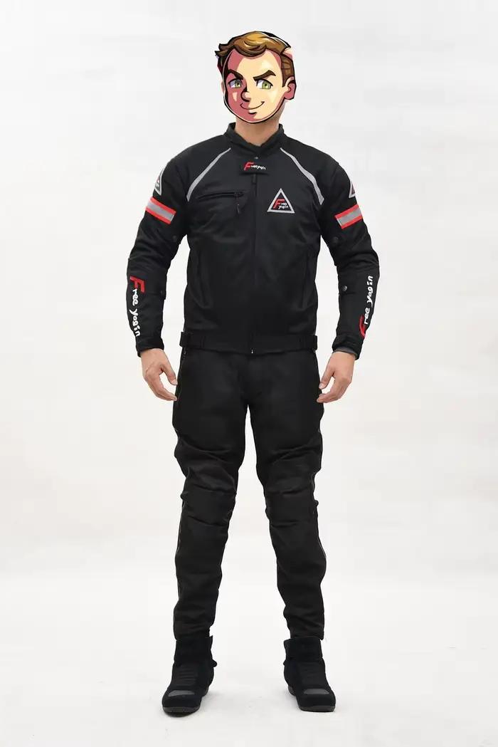 Veste d'équitation de moto d'été pour hommes, maille fine et respirante, vêtements de course, vêtements de chevalier avec prévention des chutes