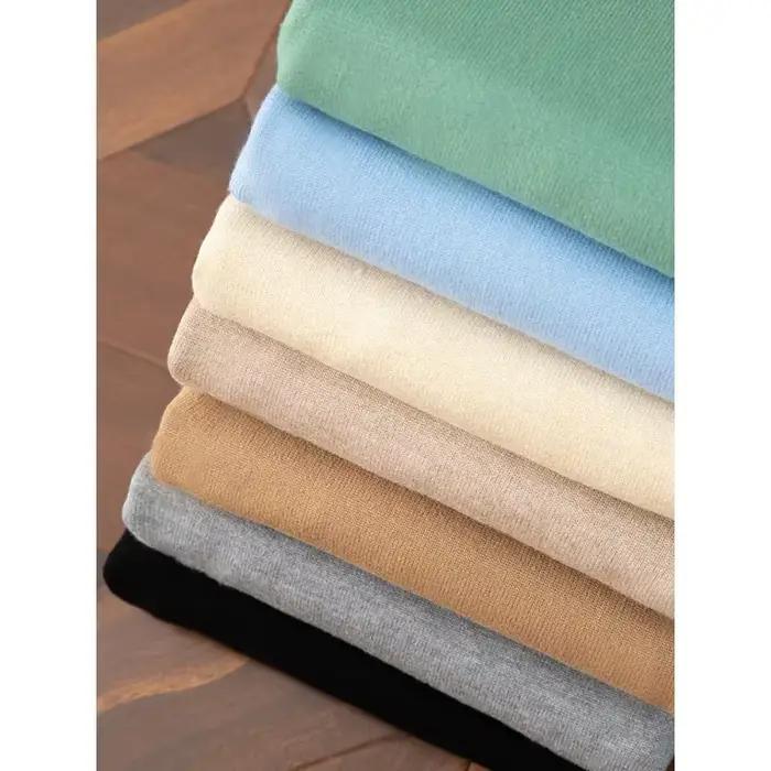 Pull tricoté à col en v pour hommes