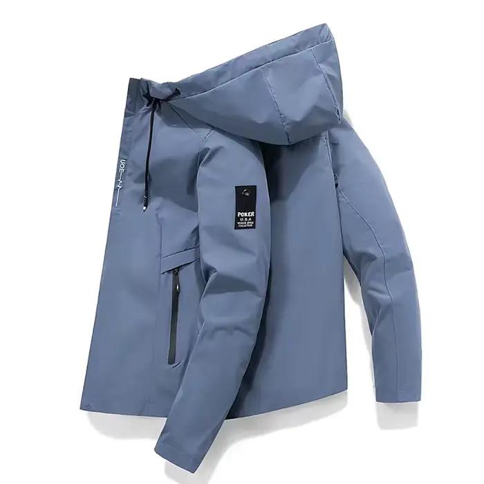 Veste à capuche avec fermeture éclair pour homme