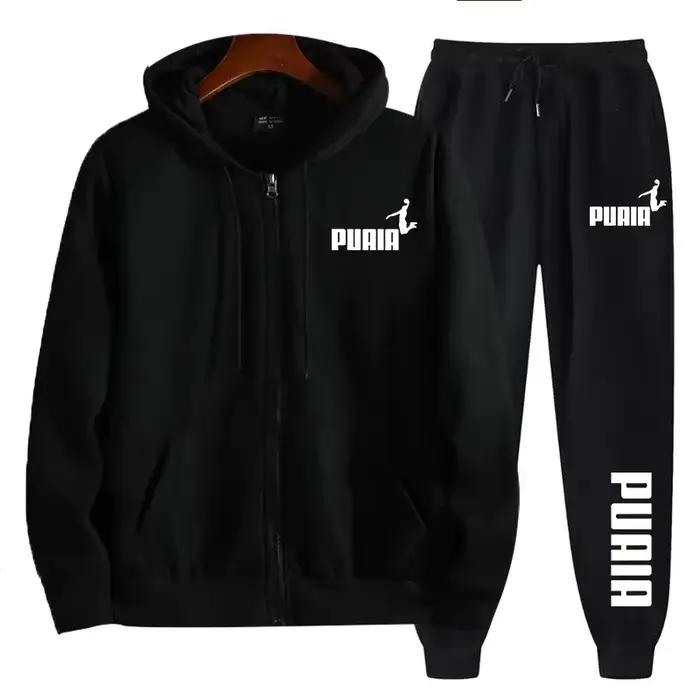 2025 nouveaux vêtements de sport pour hommes tendance imprimé sweat à capuche pantalon 2 pièces ensemble décontracté