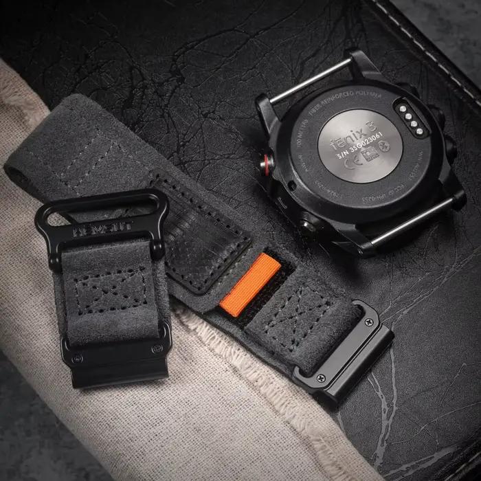 JAMEKER pour bracelet de montre en cuir Garmin Quickfit 20 22 26mm