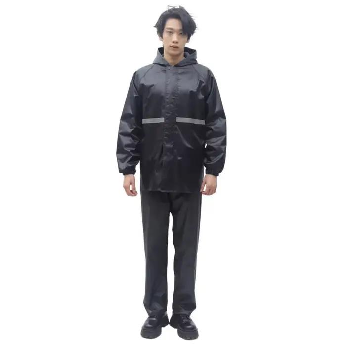 Manteau et pantalon à capuche imbibés de pluie pour femmes et hommes