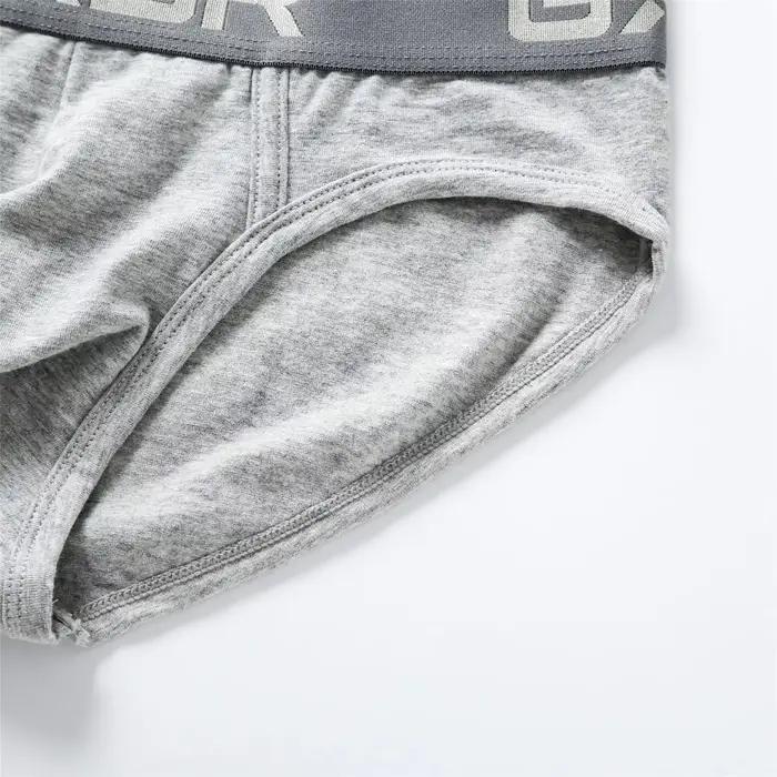 Nouveaux sous-vêtements en coton pour hommes à taille basse