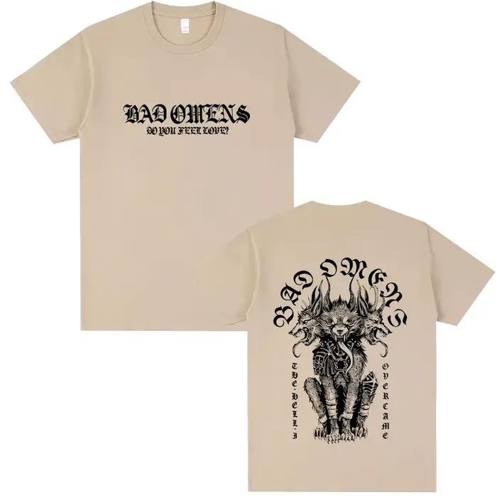 T-shirt Bad Omens Do You Feel Love Tour 2026 pour hommes et femmes