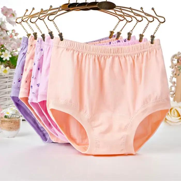 Sous-vêtements en coton doux respirant pour femmes d'âge moyen et aînées