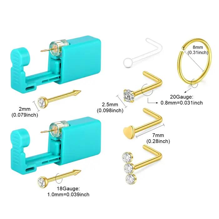 Kit de perçage de nez 7 pièces