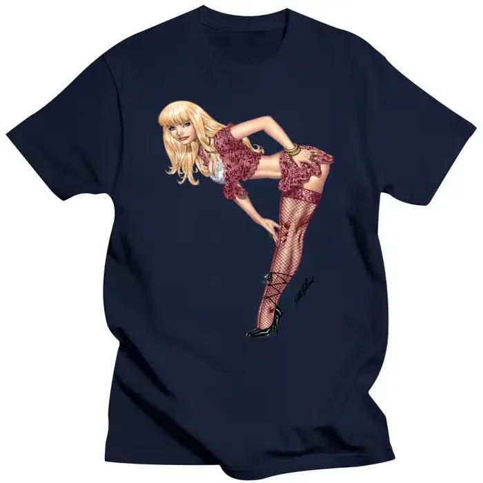 T-shirt col rond en coton pour hommes