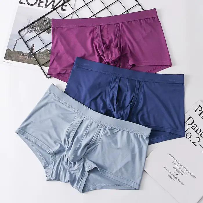 1/3 pièces sous-vêtements pour hommes organiques Boxer Shorts caleçons respirants culottes masculines cadeau