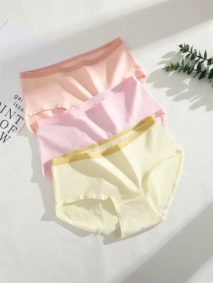 Lot de 4 culottes sans couture en coton pour femme