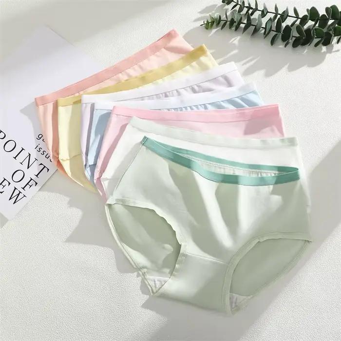 Lot de 4 culottes sans couture en coton pour femme