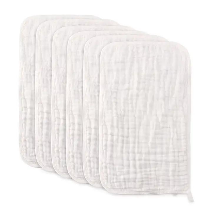 Grands débarbouillettes en mousseline pour bébé, débarbouillettes Extra absorbantes et douces pour garçons et filles, chiffons à creuser le lait pour registre de nouveau-né