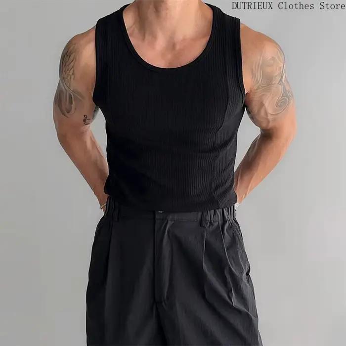Gilet élastique mince pour hommes