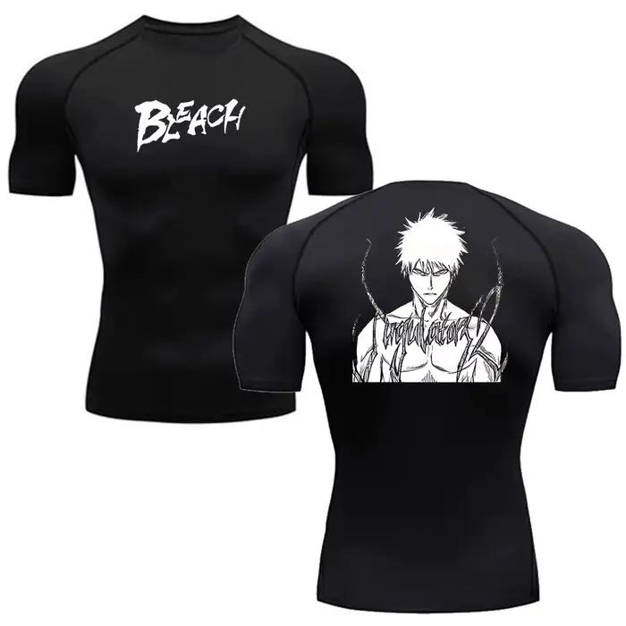 Anime Bleach t-shirt pour hommes nouvelle tendance Sport BJJ Rashguard MMA