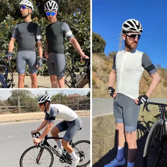 YKYWBIKE cuissard à bretelles de cyclisme hommes vêtements de plein air vélo Ride 6 heures rembourré bavoir