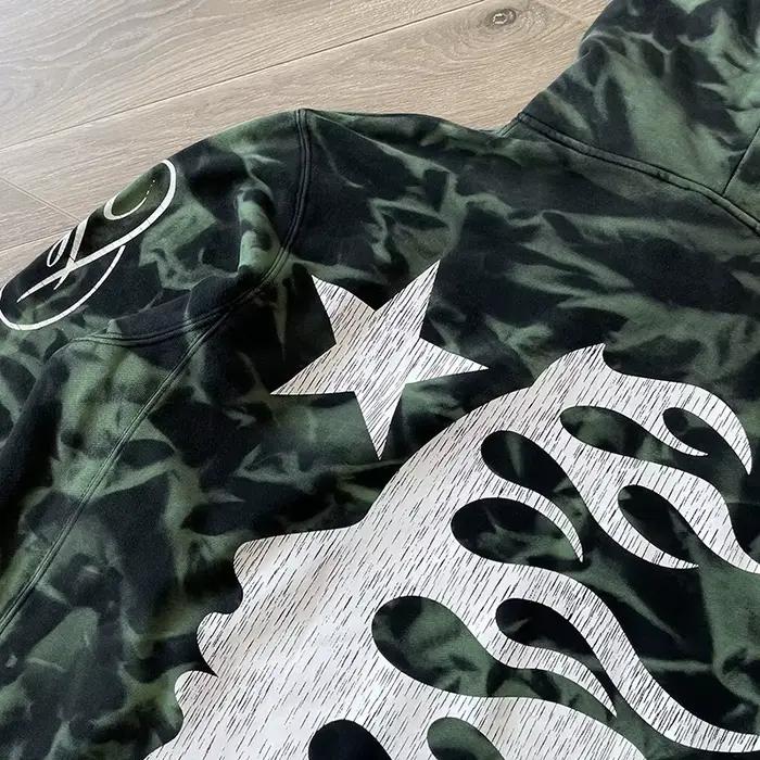 HS Green Marble Paradise Sweat à capuche Pull à capuche décontracté