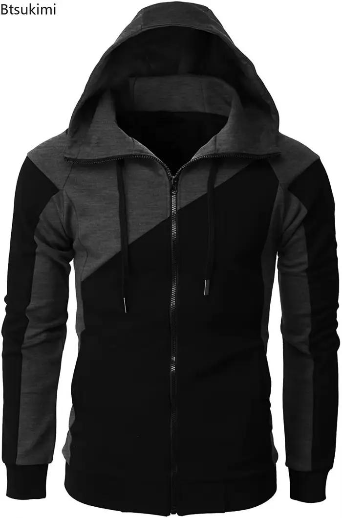 Sweat-shirt à capuche et manches longues pour homme