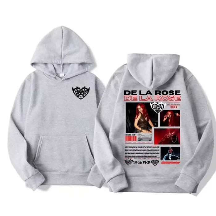 Chanteur De La Rose nouvel Album Tour Merch sweat à capuche pour homme femmes mode Hip Hop esthétique sweats haute