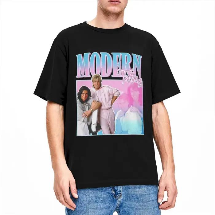 Nouveauté moderne parlant T-Shirts hommes femmes 100% coton t-shirt imprimé vêtements