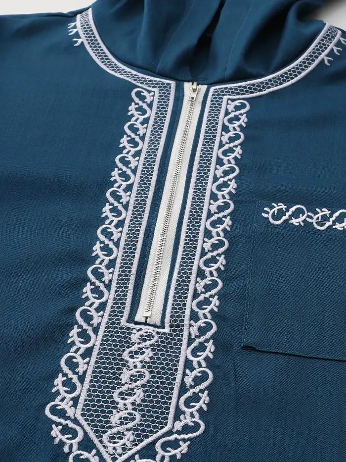 Robe marocaine à capuche de luxe pour hommes