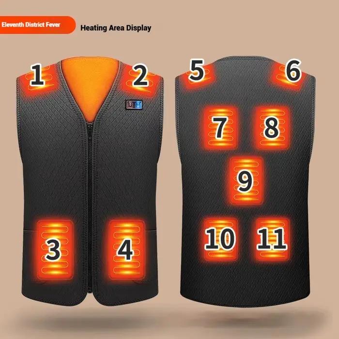 Gilet chauffant USB pour hommes et femmes