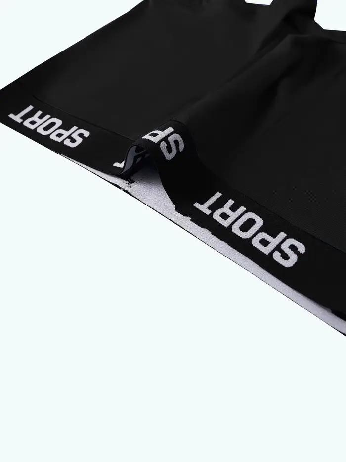 Lot de 4 Caleçons Boxers Noirs Confortables et Respirants pour Hommes – Idéal Sport