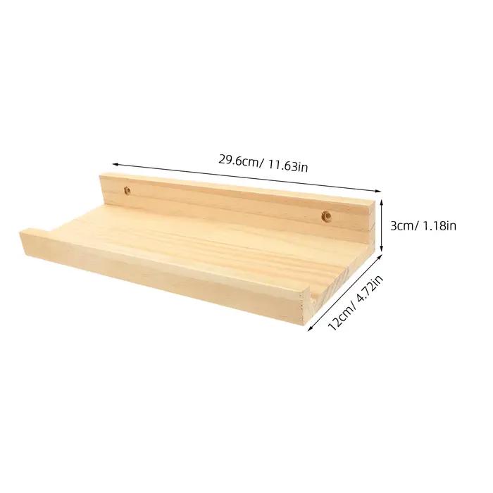 Étagère murale flottante en bois pour la maison, petite étagère flottante, présentoir de rangement pour chambre à coucher, organisateur de décoration de salle de bain