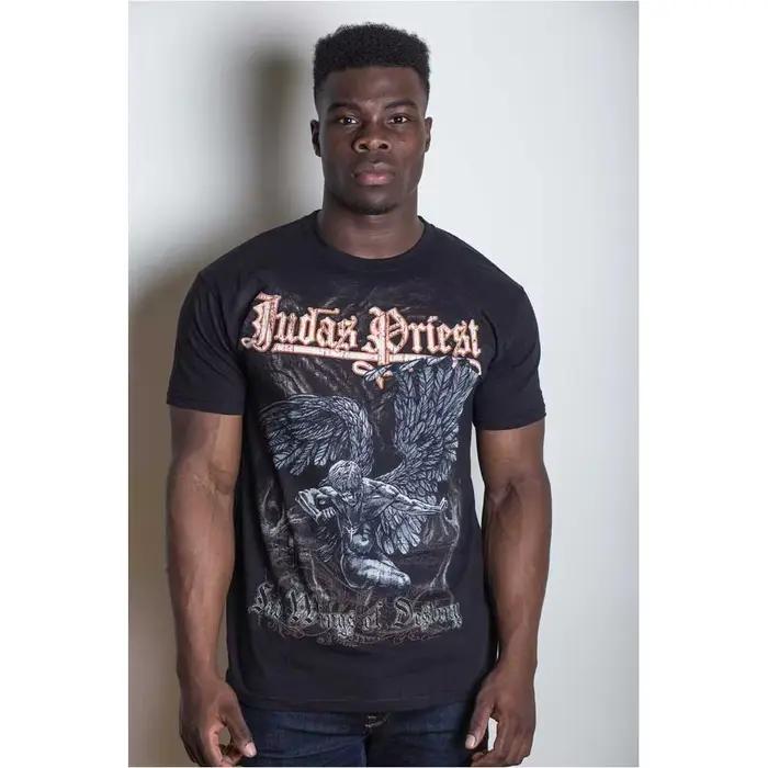 T-shirt en coton graphique Judas Priest unisexe