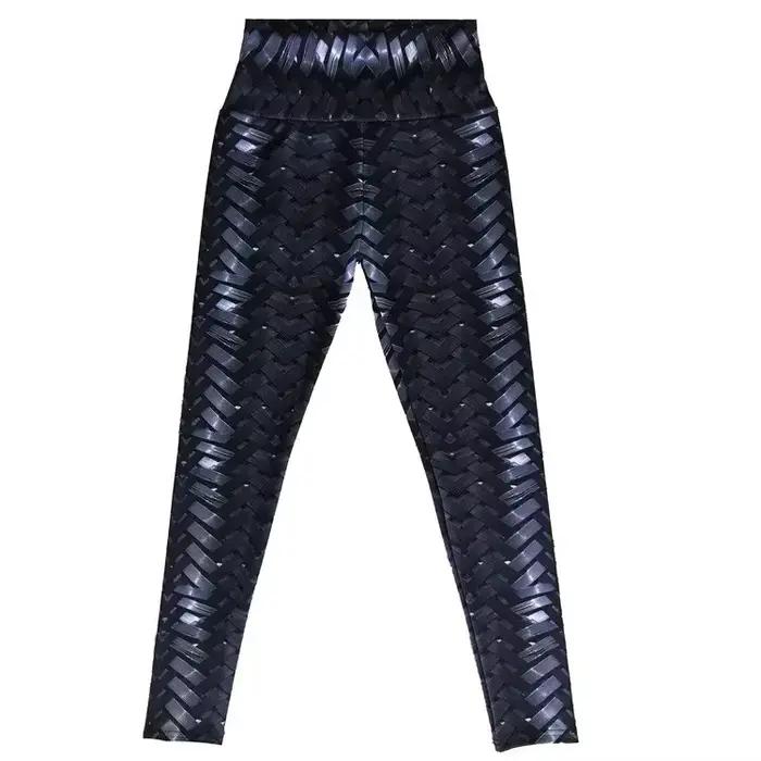 Leggings Femmes Sportives Imprimés Polyester Haute Taille Fit Pour Yoga Gymnastique Course Entraînement Occasions Spéciales