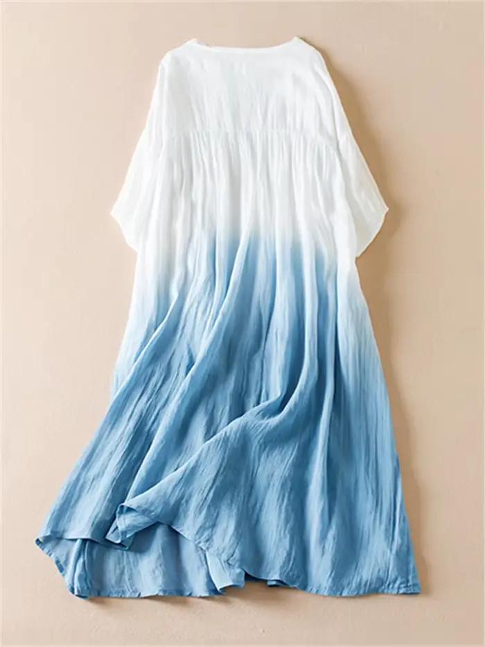 Robes amples en coton vintage pour femmes