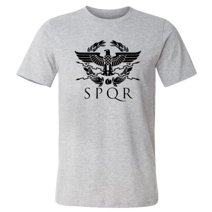 Hommes T-Shirts SPQR gladiateur romain impérial aigle d'or été T-Shirt