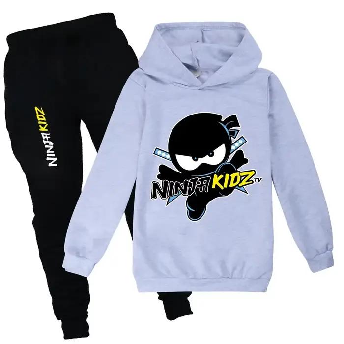 NINJA KIDZ T-Shirt à capuche costume enfants Ninja garçons vêtements ensemble enfant fille sweat printemps automne pulls à capuche de mode survêtement