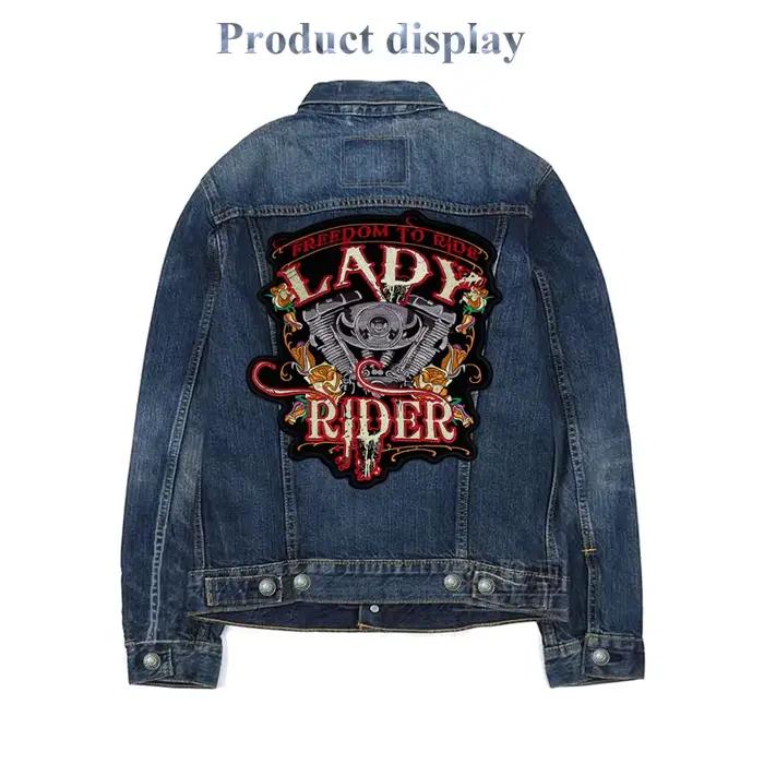 Énorme badge de patchs de broderie pour femme