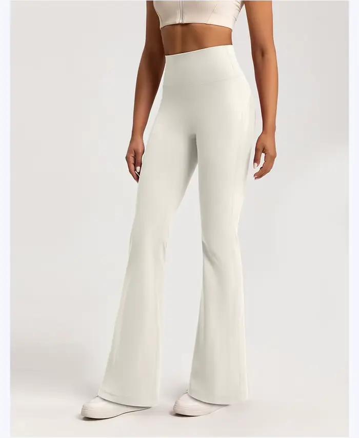 Pantalon évasé en velours pour femme