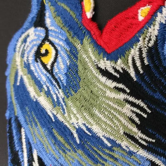 Tecfor-Loup brodé à coudre sur des vêtements