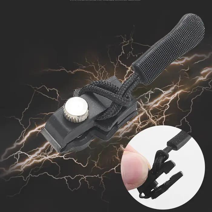 Kit de réparation de fermetures éclair universelles, 3 pièces, tête de fermeture éclair détachable instantanée, remplacement facile, tirette universelle, facile à utiliser, pour vestes et sacs