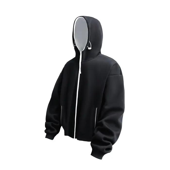 Sweat à capuche FAVOCENT homme coton polyester solide design décontracté pour activités outdoor et quotidiennes