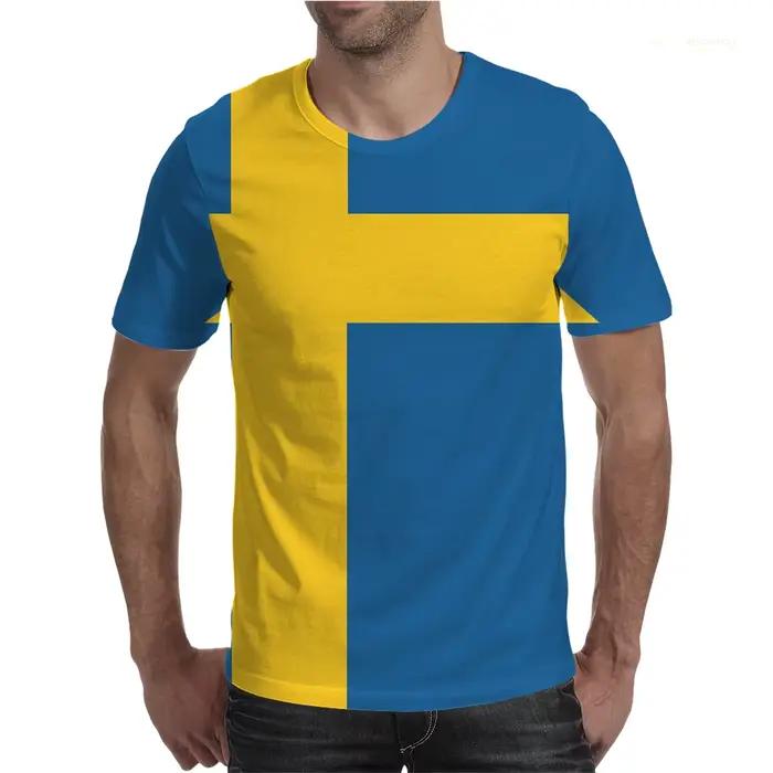 T-shirt de l'équipe de football Swedish Feel pour hommes et femmes