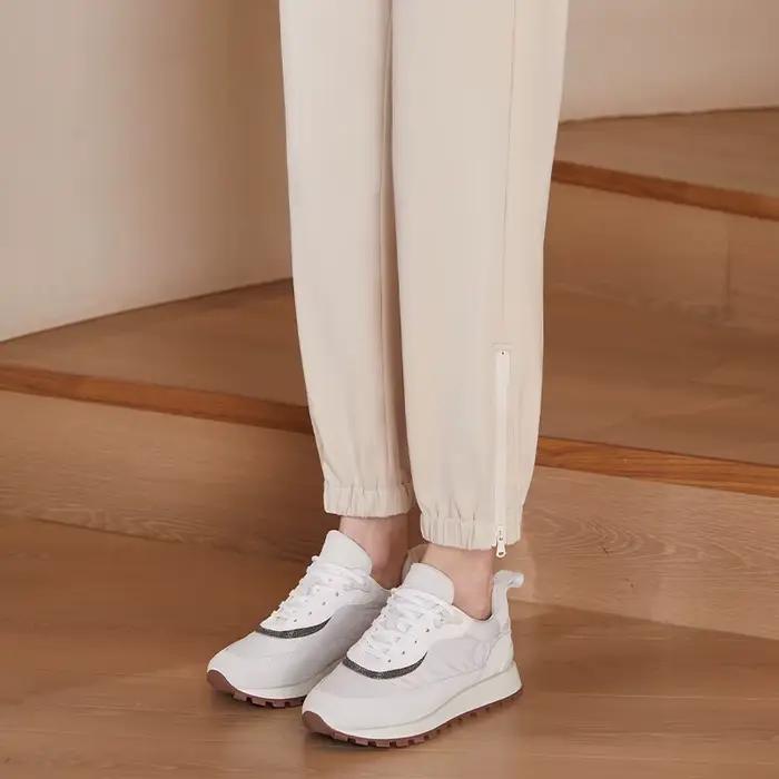 Viser de survêtement longs en coton peigné pour femmes
