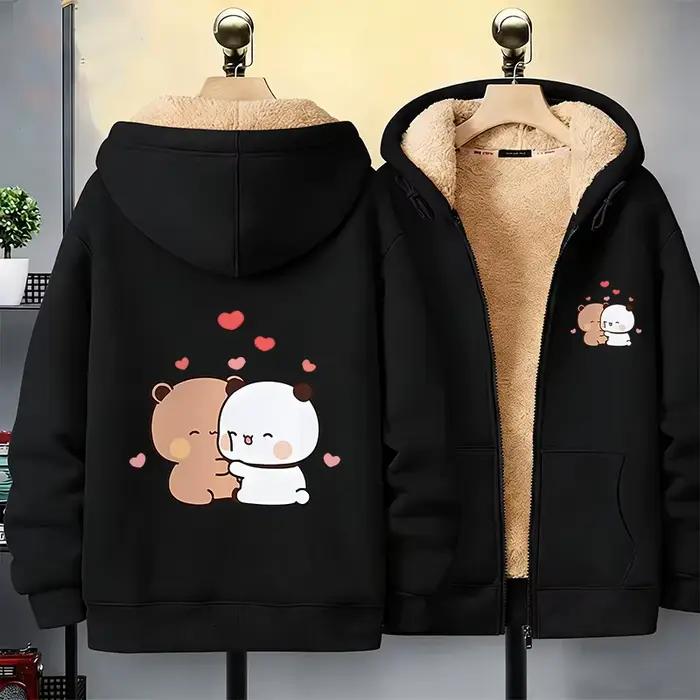 Veste à capuche épaisse Bubu Dudu Yier Bear Panda