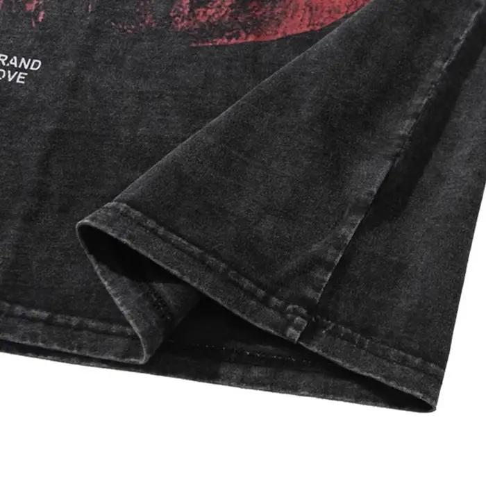 T-shirt surdimensionné en fibre de coton vintage avec motif imprimé Jules
