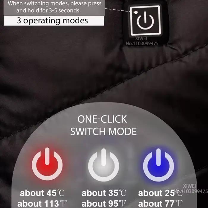 Veste chauffante hommes femmes USB électrique auto-chauffante