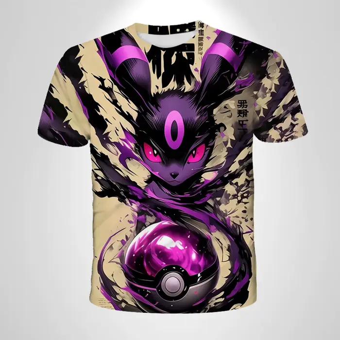 T-shirt Pokémon 3D Cartoon Pikachu