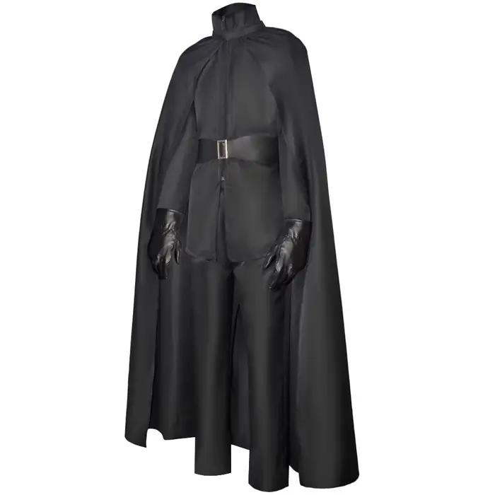 Cape noire uniforme pour cosplay de film