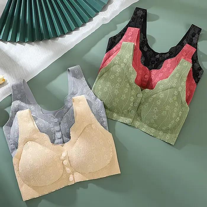 Soutien-gorge en dentelle sans couture pour femme d'âge moyen