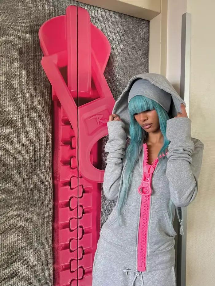 Sweat-shirt à capuche oversize pour femme