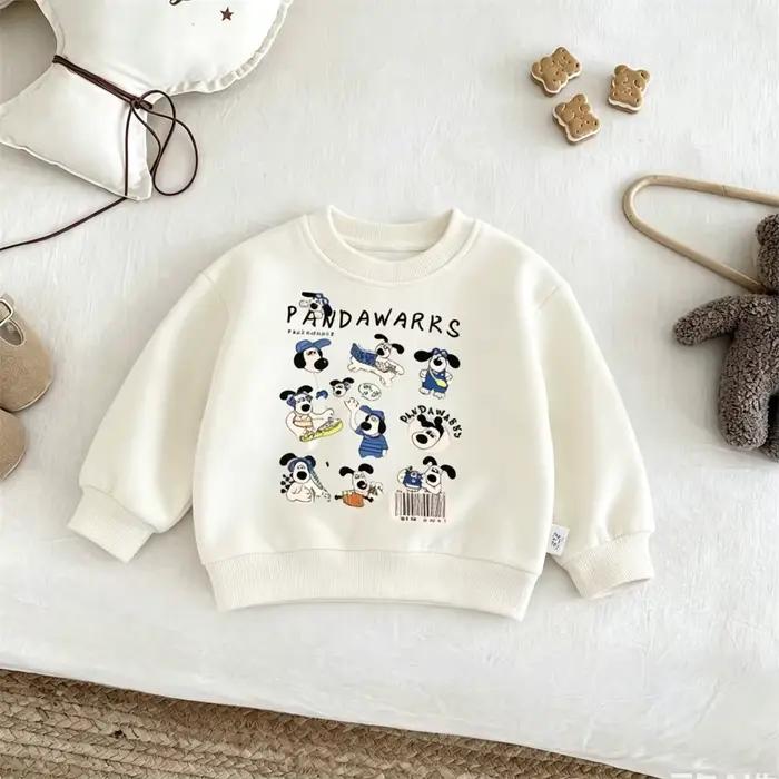 Sweat-shirt jaune et blanc à imprimé intégral