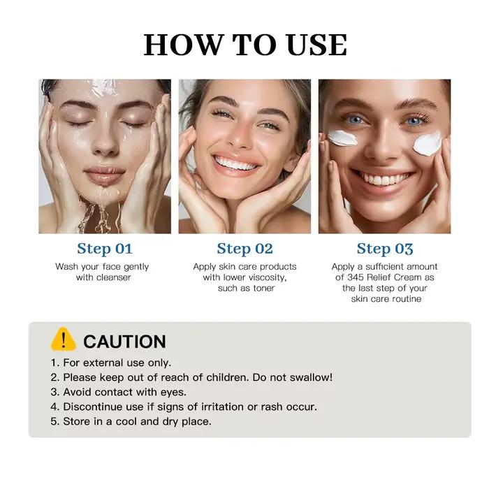 Crème apaisante 345, 03/hydratant pour le visage