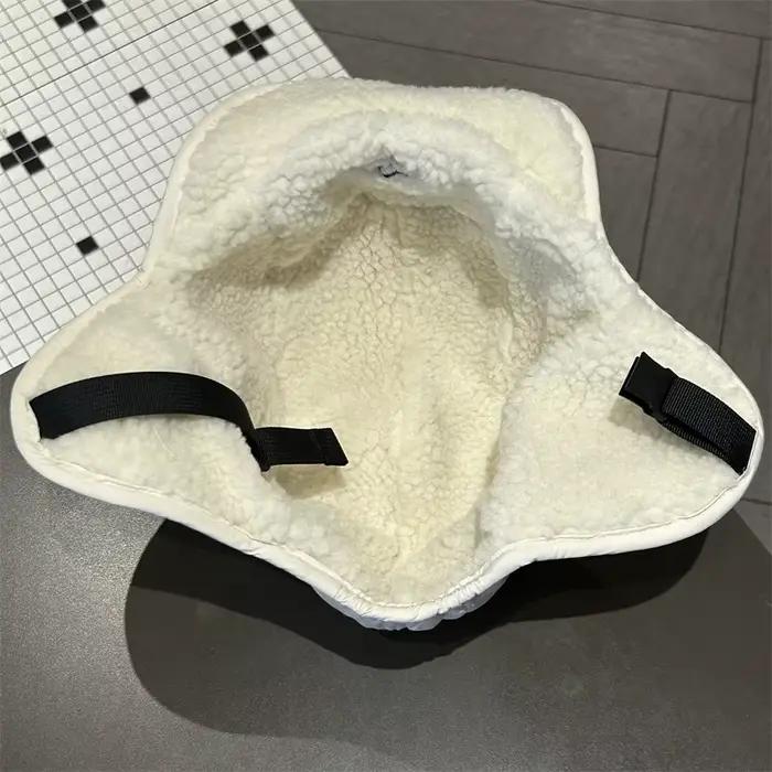 Chapeau Lei Feng en velours unisexe, hiver, laine d'agneau épaisse, chapeau de Protection des oreilles chaud, Ski en plein air, cyclisme, pilote, chapeaux russes