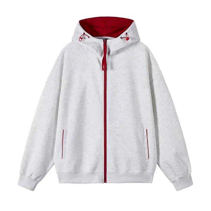 Sweat à capuche FAVOCENT homme coton polyester solide design décontracté pour activités outdoor et quotidiennes